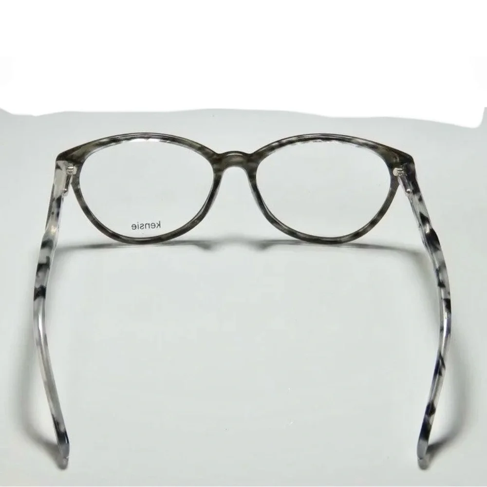 KENSIE “Stellar” Frames Cateye Black/Gray Granite Eyeglasses Demo 51-15-135 NWT